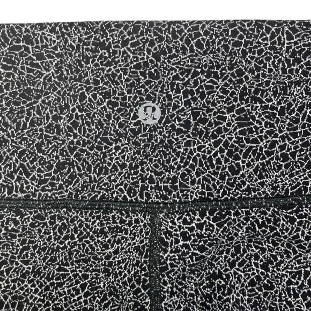 Lululemon Wunder Under Tight 28” High Rise In Luon Crackle Jaquard Black - Picture 5 of 6